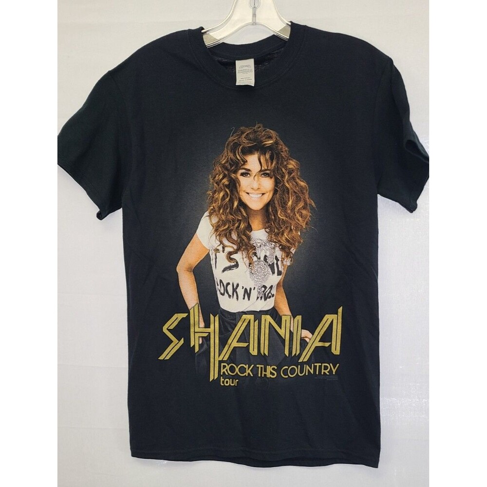 Shania Twain Tour Shirt Sz Small Black Short Sleeve Country Concert Merch Tee